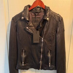 Mauritius Narin Women's Black Leather Jacket